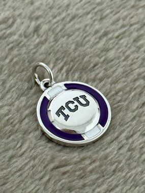 Enamel Texas Christian University School Spirit Charm